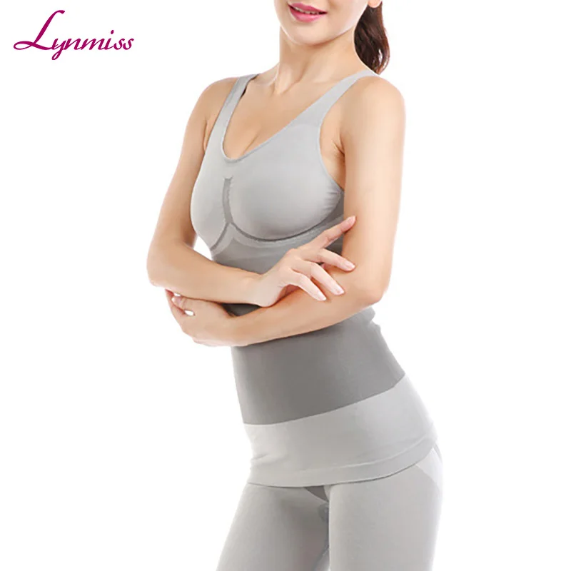 

Lynmiss Wholesale Fashion Women's Far Infrared Control Bodysuit Slimming Body Shaper, Gray