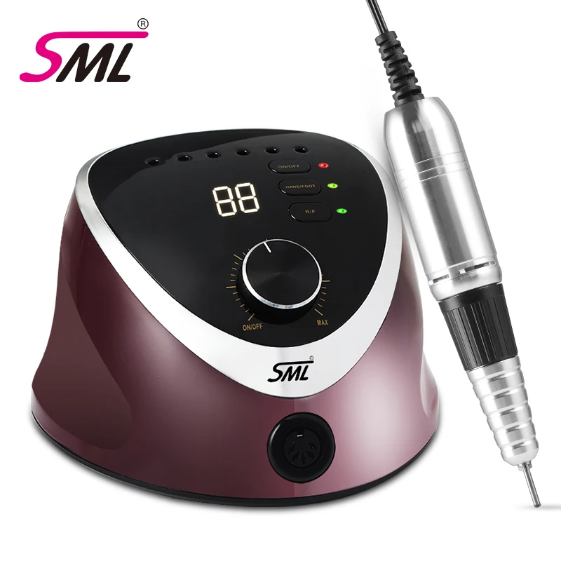 

SML Hot Sale high power nail drill 35000rpm LED display bits set drills for nail gel profession new nail drill 2023