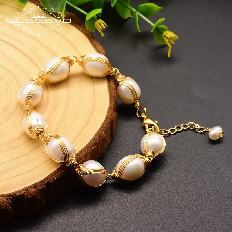 

Natural Fresh Water Pearl Bracelet For Women Adjustable Bracelet Handmade Jewelry