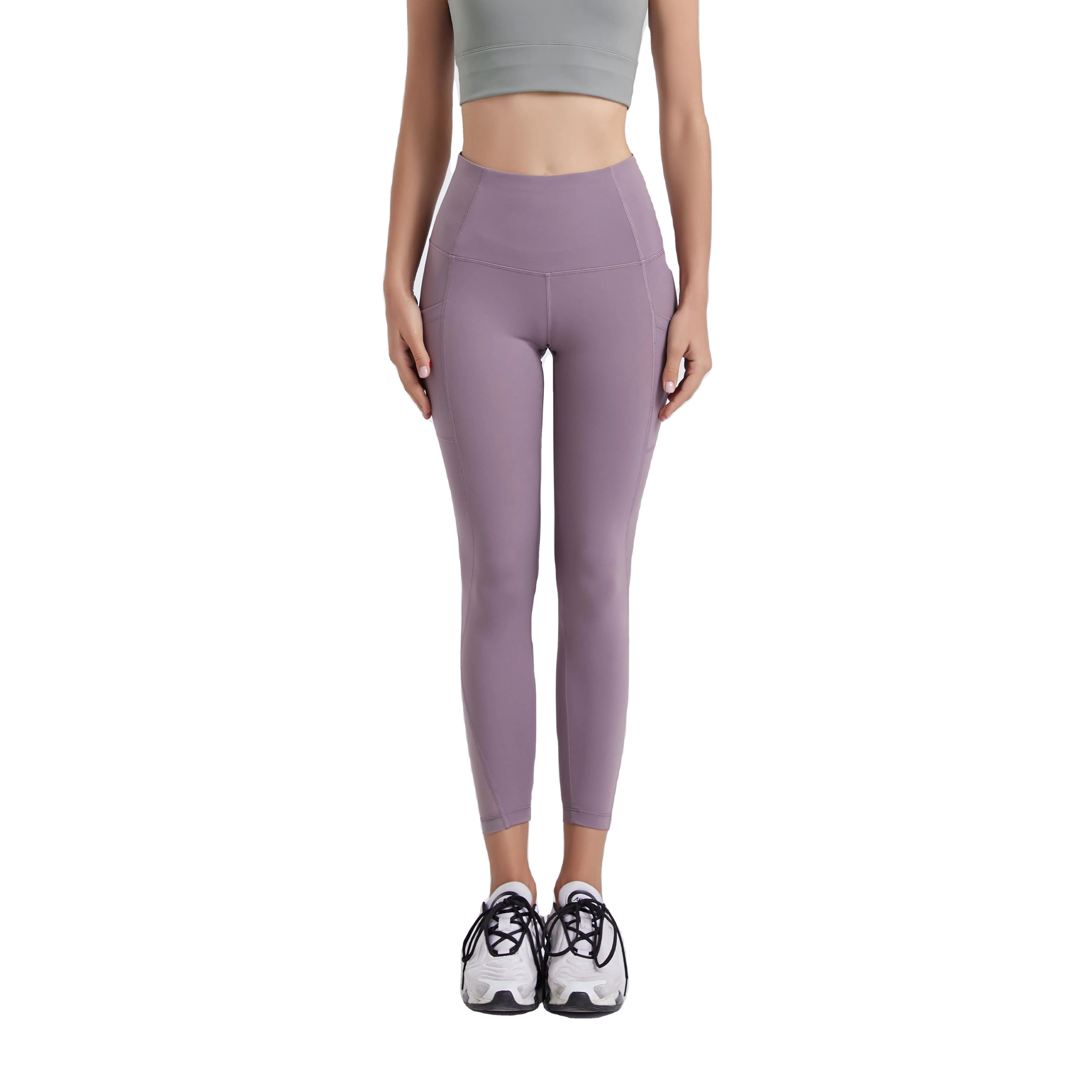 

OEM Wholesale High waist band with pockets latest design women pants sportswear yoga leggings for women