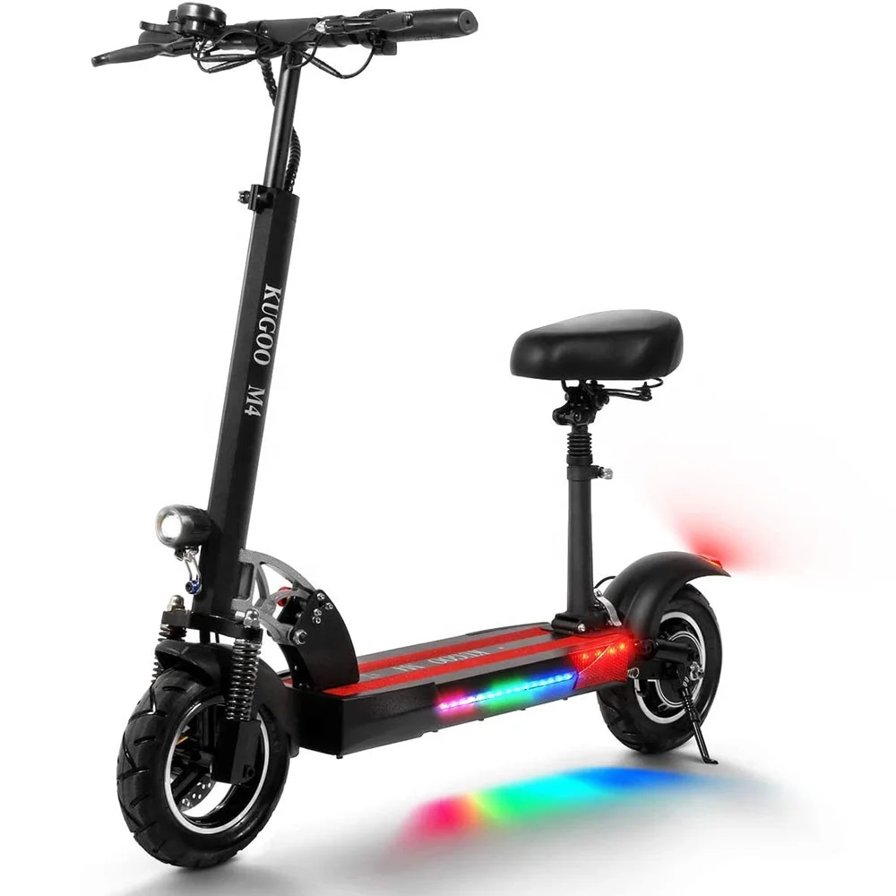 

europe warehouse Long distance high speed 48V 500W 10AH folding Adult kick fastest off road offroad Electric e scooter with seat