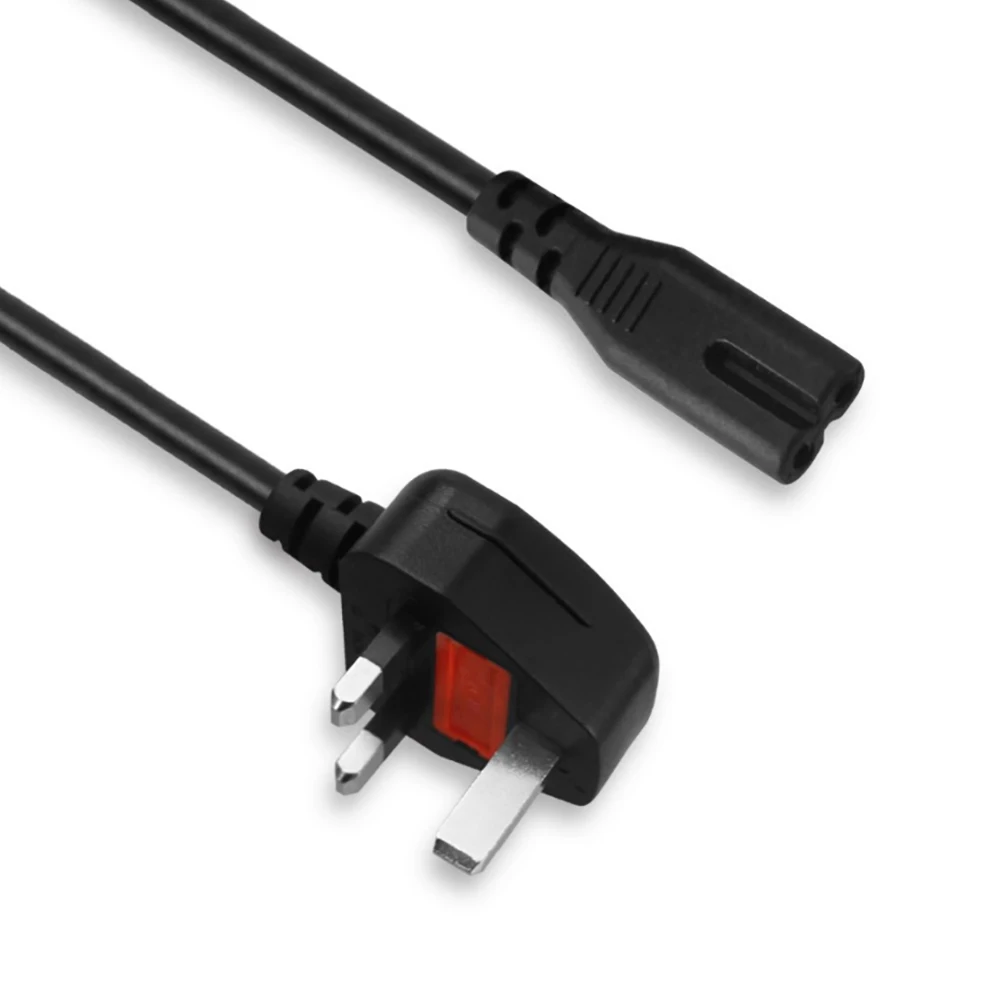 British standard ac power cord IEC C7 C13 for 3 Pin UK Plug Power Cable battery cable connector