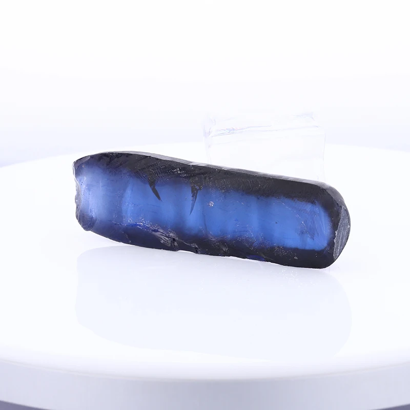 

Starsgem royal blue sapphire blue color synthetic corundum rough 34# for lab created sapphire cutting