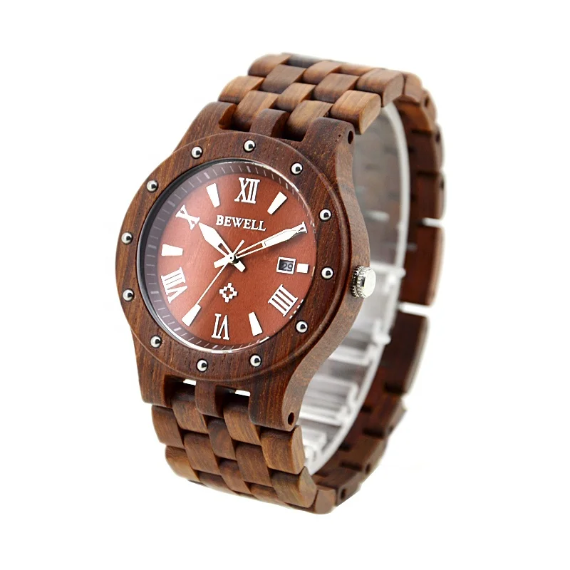 

Wholesale men's watches quartz private label oem/odm custom watch red wooden watch