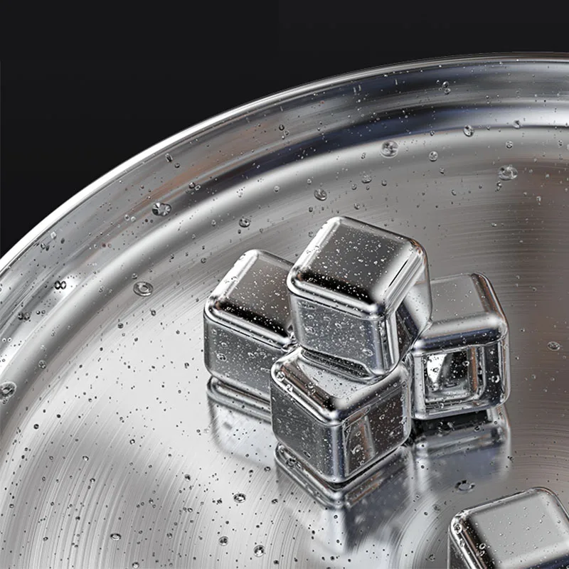 Reusable Stainless Steel Stones For Whiskey Wine Cooling Stone Cubes
