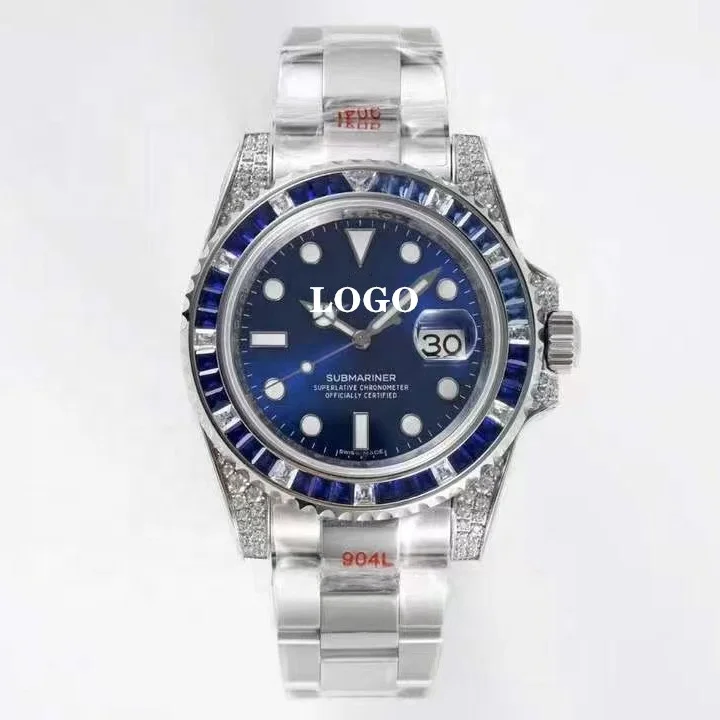 

Luxury Diver Super AP Watch Hot 904L steel ETA 2836 movement 116619LB Gypsophila ice cube full diamond Rolexables watches