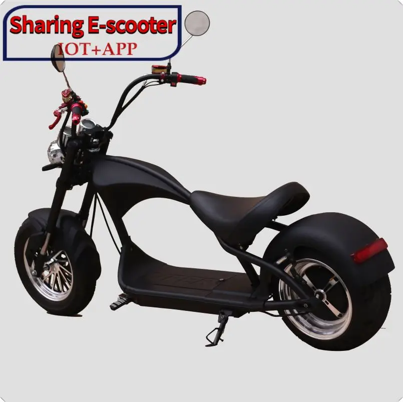 

Modern Design M1 CE/EEC/COC Certificate 60V 20AH Lithium Battery 2000W Motor Electric Scooter Citycoco, Black