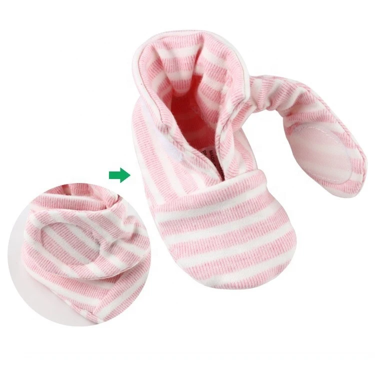 

High quality cotton knitted baby booties