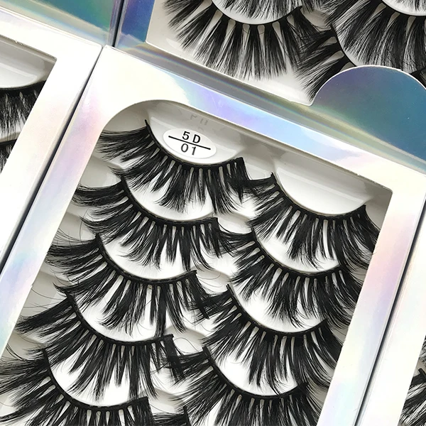 

Factory Wholesale Price 18mm 5D Mink False Lashes Other Eyelashes, Black color