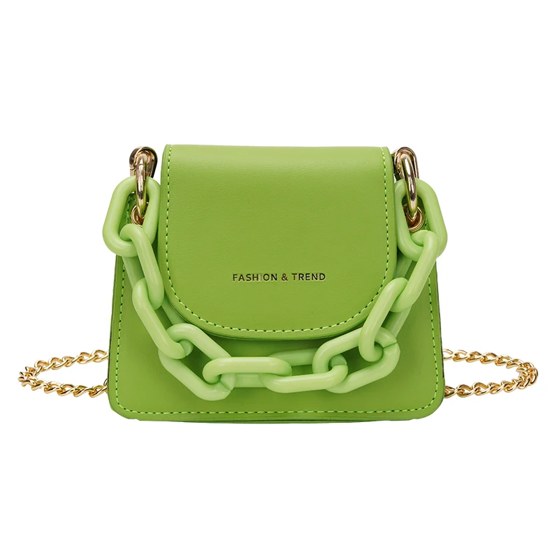 

SP1034 Trendy Neon Crossbody Shoulder Lipstick Bag For Women Mini Square Messenger Purses Handbags