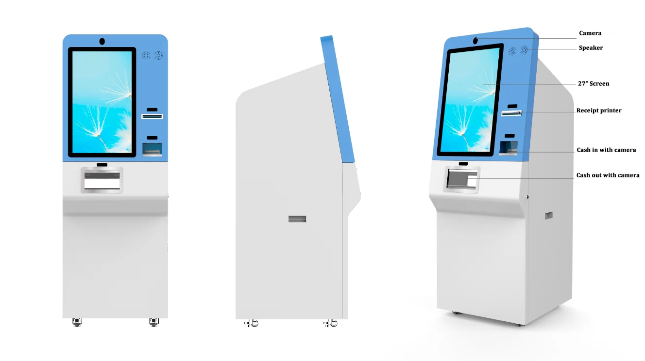 Touch Screen Kiosk Automatic Payment Machine for Bank