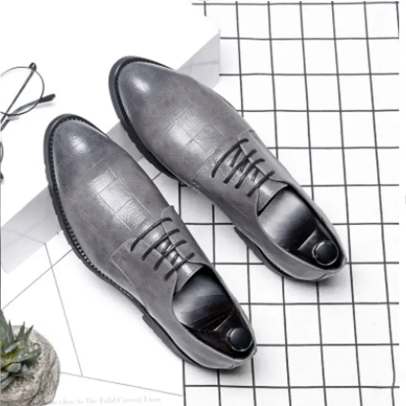 

factory price custom wholesale pointed mens leather shoes formal, 3colors/oem
