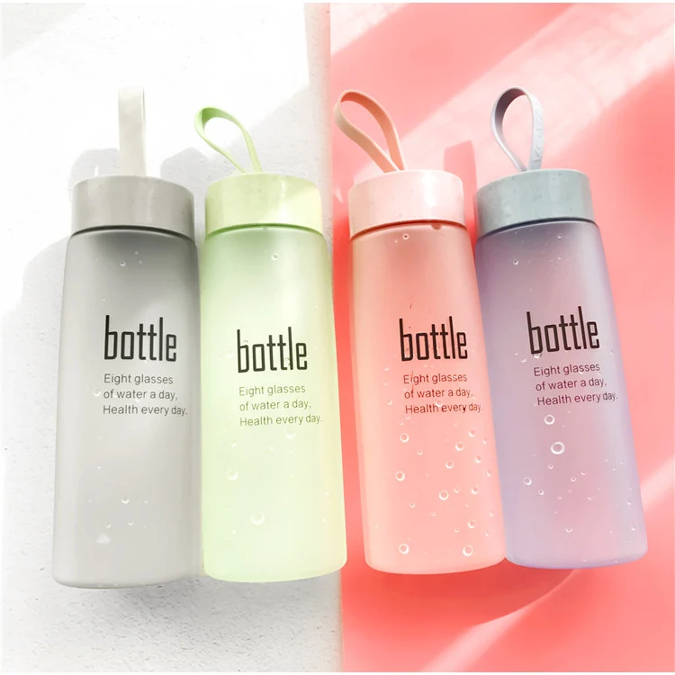 

2020 Amazon Hot sell BPA Free 500ml Eco-friendly wheat straw biodegradable water bottles drinking bottle, As the picture show