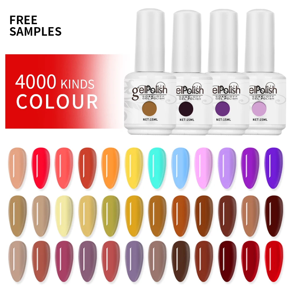 

2022 OEM new design private label nail polish uv art poly gel nail set gel polish wholesale, Clear