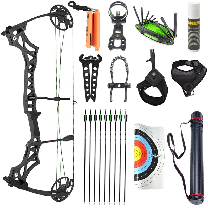 

Compound bow archery Hunting Shooting Bow and arrow set outdoor archery bow equipment 30-70lbs adjustable 19"-31" draw length