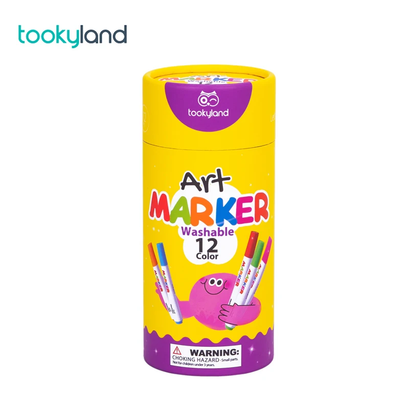 

12 Colors Washable Marker Pen Set Non-toxic washable coloring pen for kids Marker