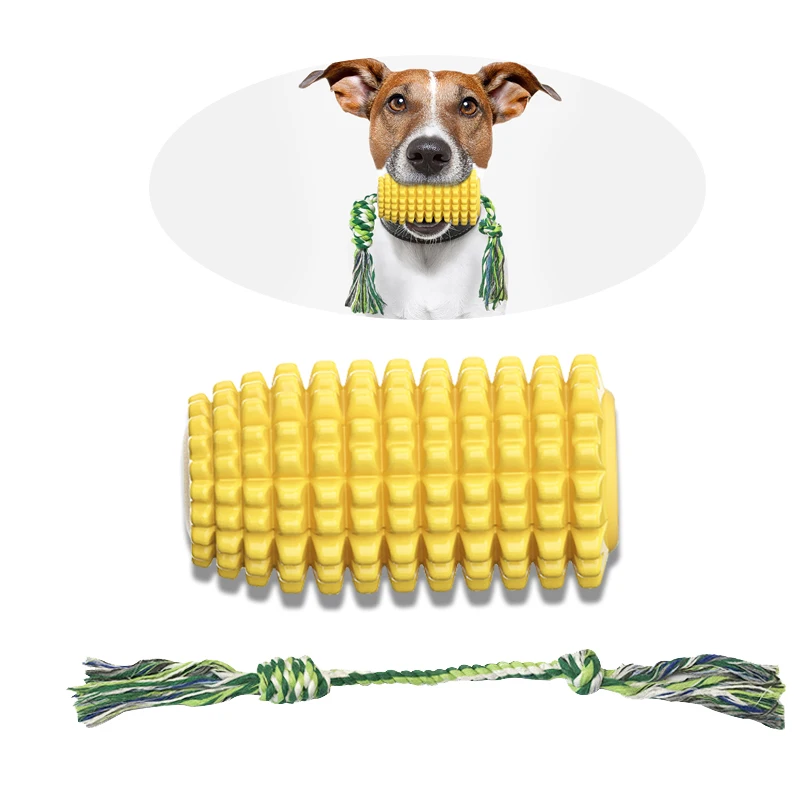 

Wholesales Supplier Manufacturer Dental Care Dog Toy Corn Molar Stick, Yellow