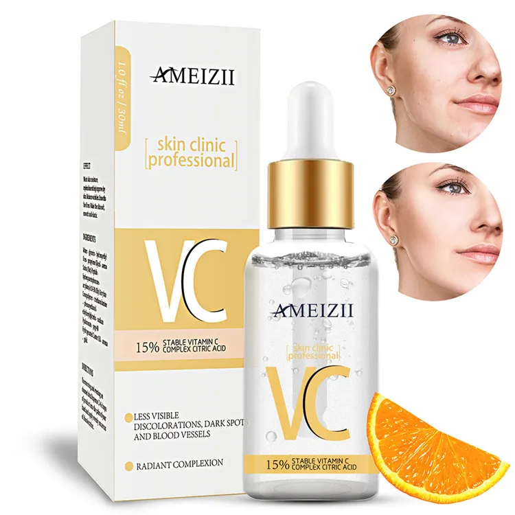 

Private Label Vitamin C Serum Moisturizing Facial Brightening Whitening SkinCare Visage Pemutih Kulit VC Esencias Face Oil Serum