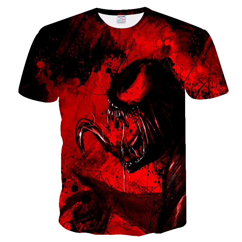 Stampa 3D Venom Maglietta per Donna Uomo,Casual Venom T-Shirt Maniche Corte Estate Camicia Bluse Top Elegante Tee per Bambino e Ragazzo 