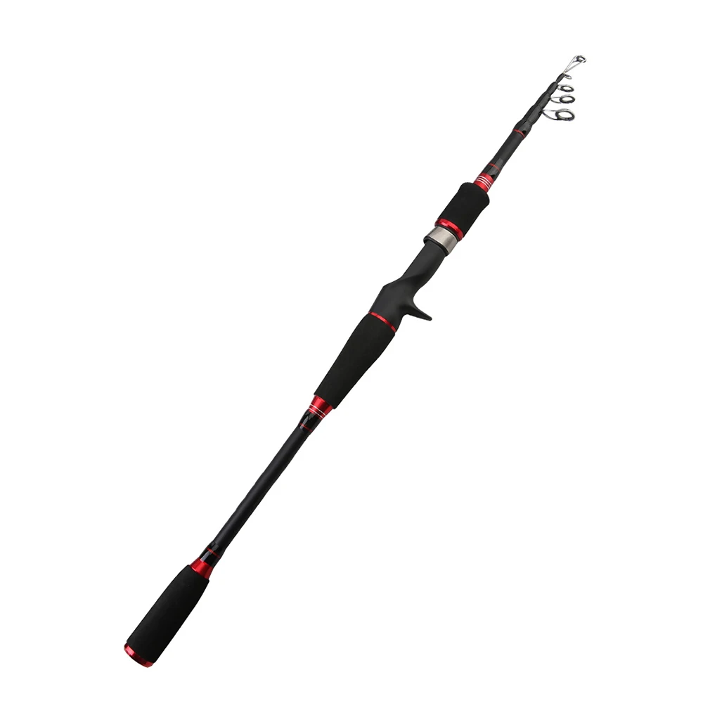 

Wholesale Short Retractable Fishing Rod Carbon Hard Sea Rods Vara De Pesca 1.8m 3m Telescopic Fishingrod Saltwater Fishing Rods, Green red