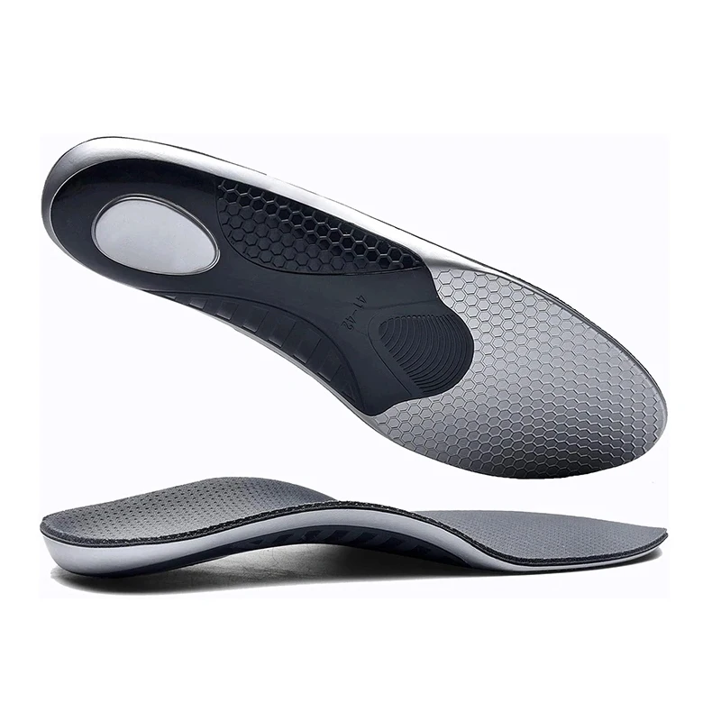 

wholesale Arch Support Running Sport PU shoe Insoles orthopedic deodorant foot pad shock absorption Athletic shoe insert, Customized