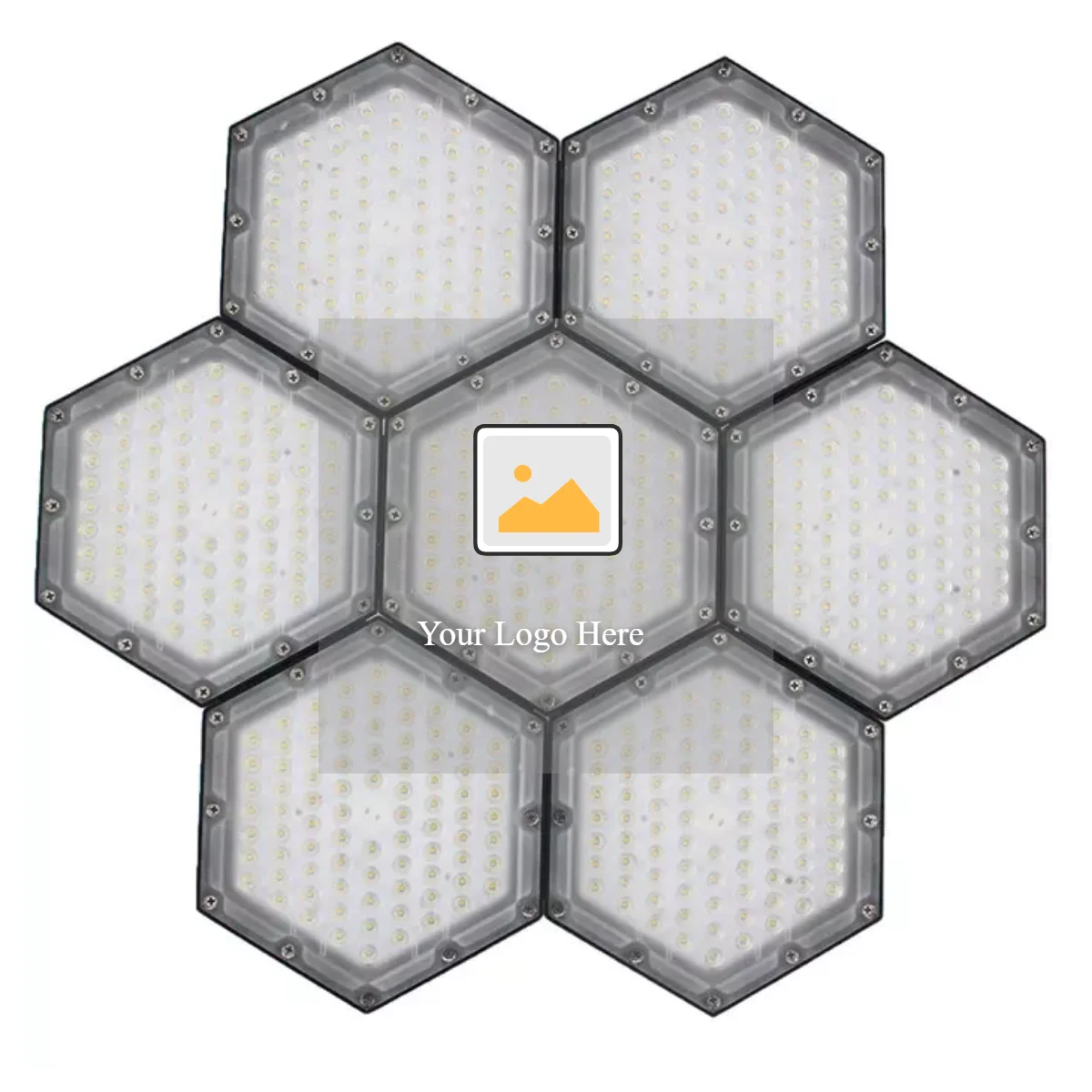50W to 350W Hexagonal Full Spectrum White LED Grow Lights connect together 