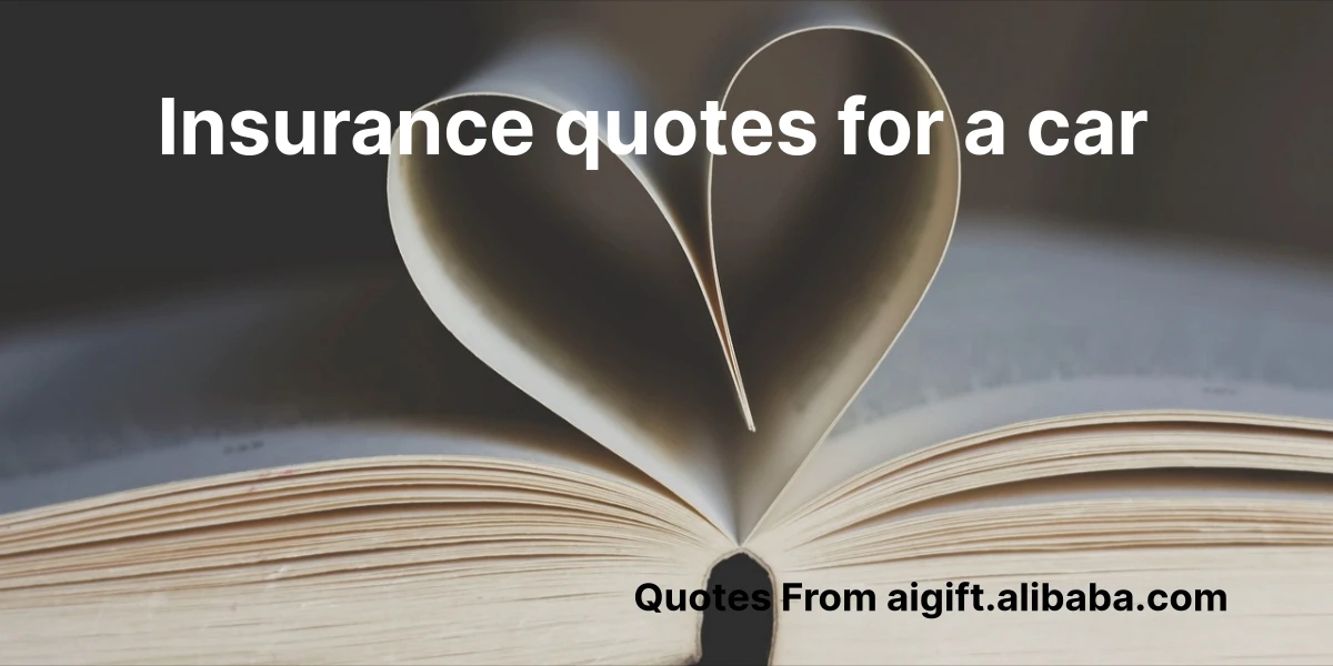 insurance quotes for a car