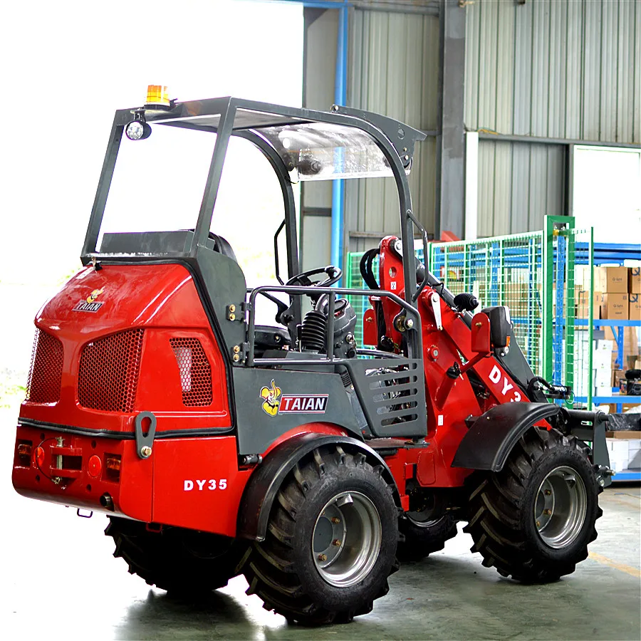 4wd 800kg Articulated Front End Shove Loader Weidemann Style Mini Hoftrac Hoflader Dy35 Mini