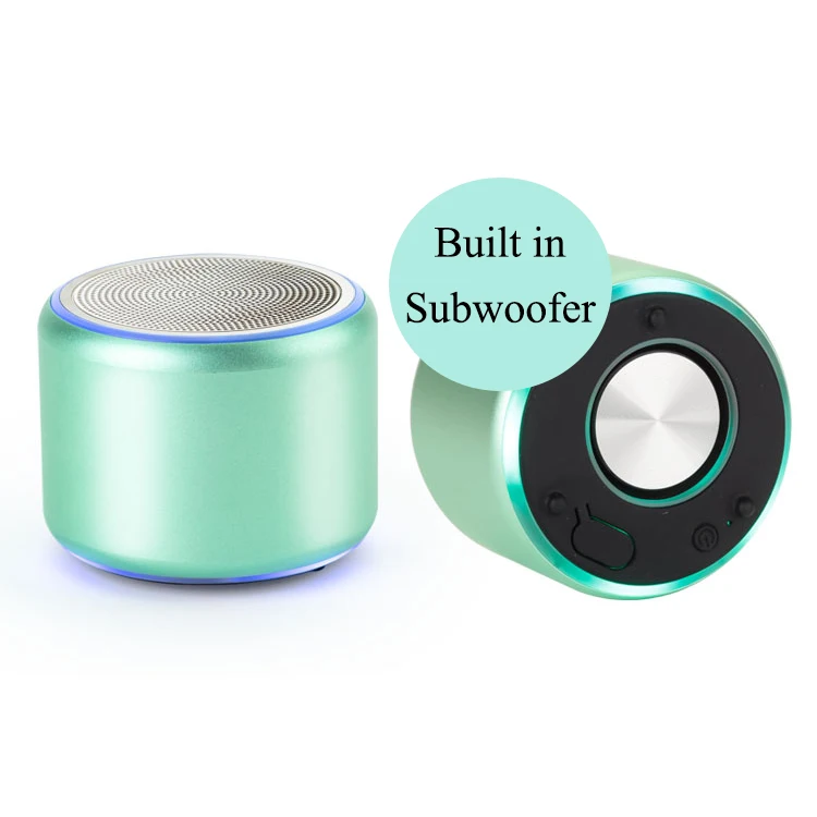 

5W Super Bass Portable Speaker Stereo Handsfree 800mAh Waterproof Bluetooth Speaker With RGB LED Speaker