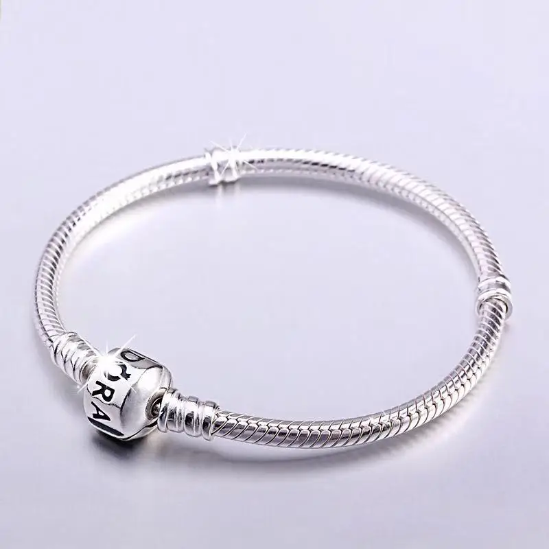 

Factory wholesale 925 sterling silver charms suitable for pandora bracelet silver buckle head