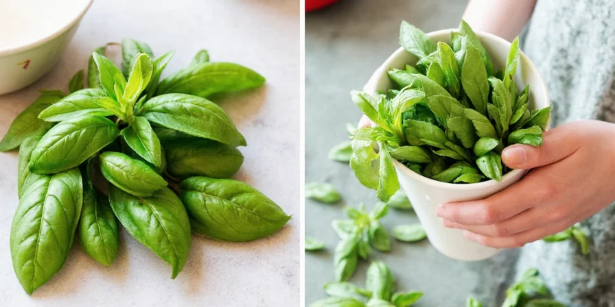 Collection of dried basil storage containers