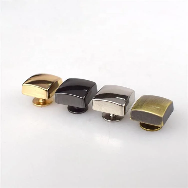 

Meetee ZK888 Alloy Square Rivet Nails Handbag Accessories Leather Bag Foot Nail Screw Button for Bags Snap Hook Studs Buckles