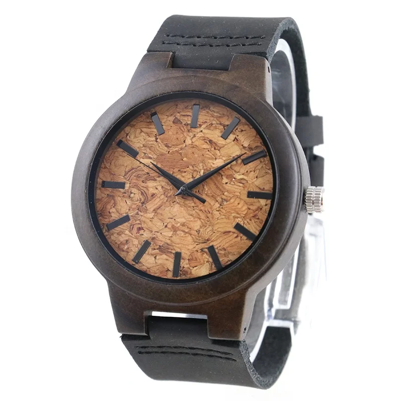 

Custom Logo Quartz Wooden Quartz Watch OEM Wood Watches Zebra Wood Watch