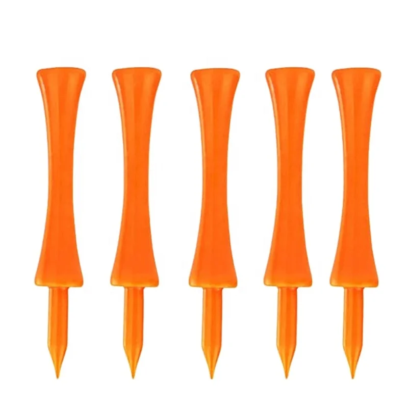 

Factory Direct Price 70mm Orange Black Plastic Golf Tees Professional Golf Practicing for Golfer Golf Tees, Orange, black, customized