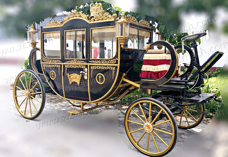 European Style Electric Royal Horse Drawn Carriage,Four Wheeled Royal ...