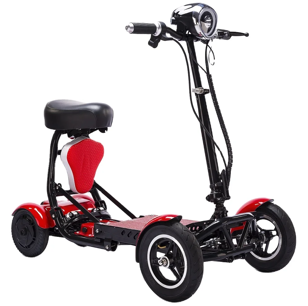 

Drive flex-auto medical Ultra Compact folding 4 Wheel electric Scooter manufacture Travel kit enhance foldable scooter, Open