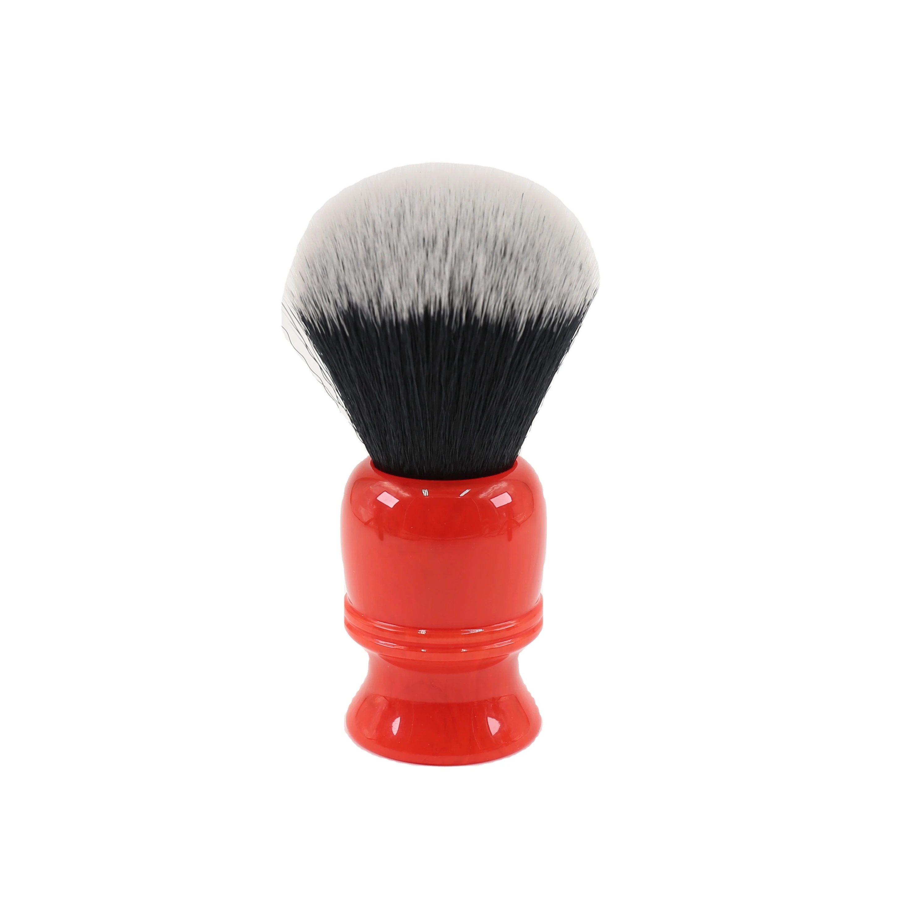 

26mm Red Resin Handle Tuxedo Synthetic Fiber Shaving Brushes
