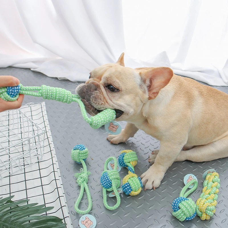 

Large Dogs Aggressive Chewers Dog Toy Set Nearly Indestructible Cotton Ropes Heavy Duty Chew Toys, Blue/yellow/green