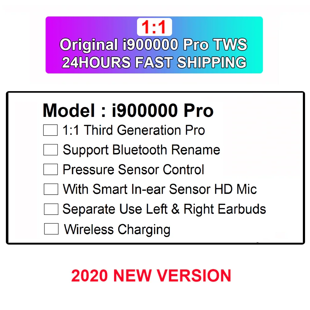 

Valid serial number 1:1 Air2 pro tws i28 i500 i9000 i10000 GPS Rename Blue tooth Wireless Earphones Earbuds 2 gen