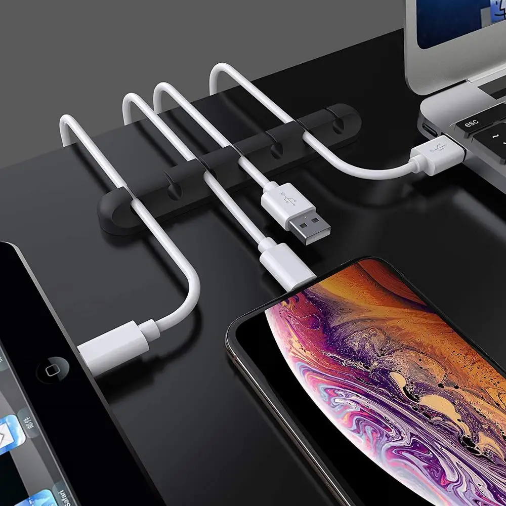 
Cable Holder Clips Desktop Cable Organizer Cord Wire Management For USB Charing Cable/Power Cord/Mouse Cable PC Office And Home 