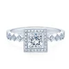 NTN fashion jewellery 2019 Fashion style 18k gold plated Moissanite wedding rings