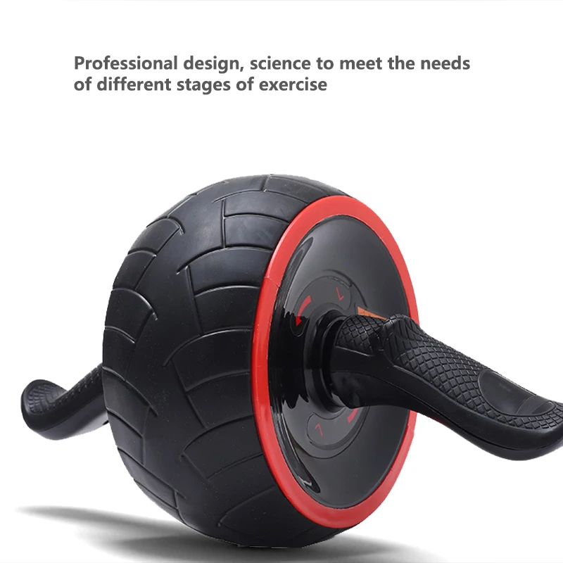 

Multi-functional slimming and bodybuilding portable home equipment exercise vibrating abdominal abs wheel roller, Red,blue,black