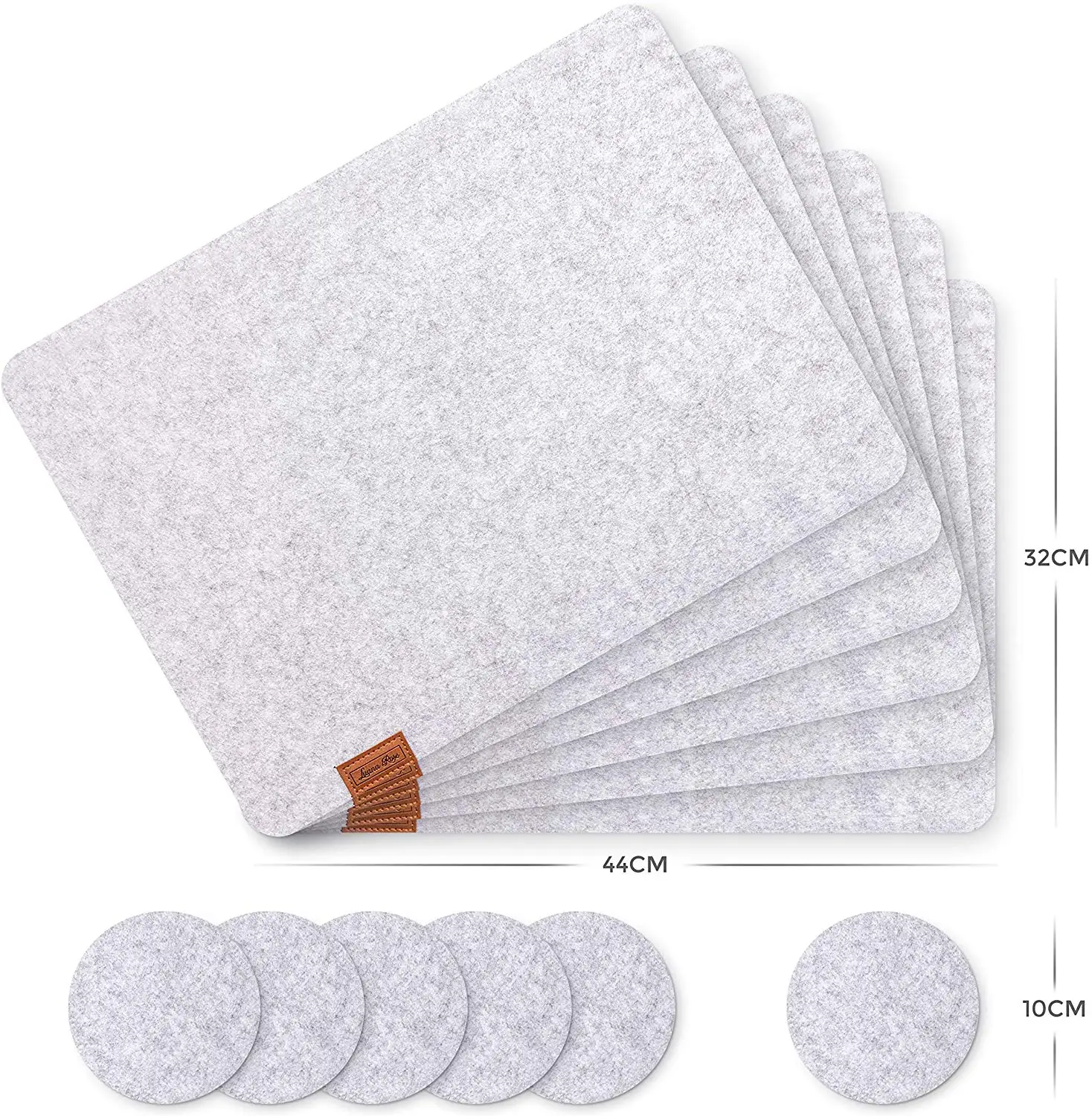 

custom recycled cup coaster felt placemats coaster set for dining table
