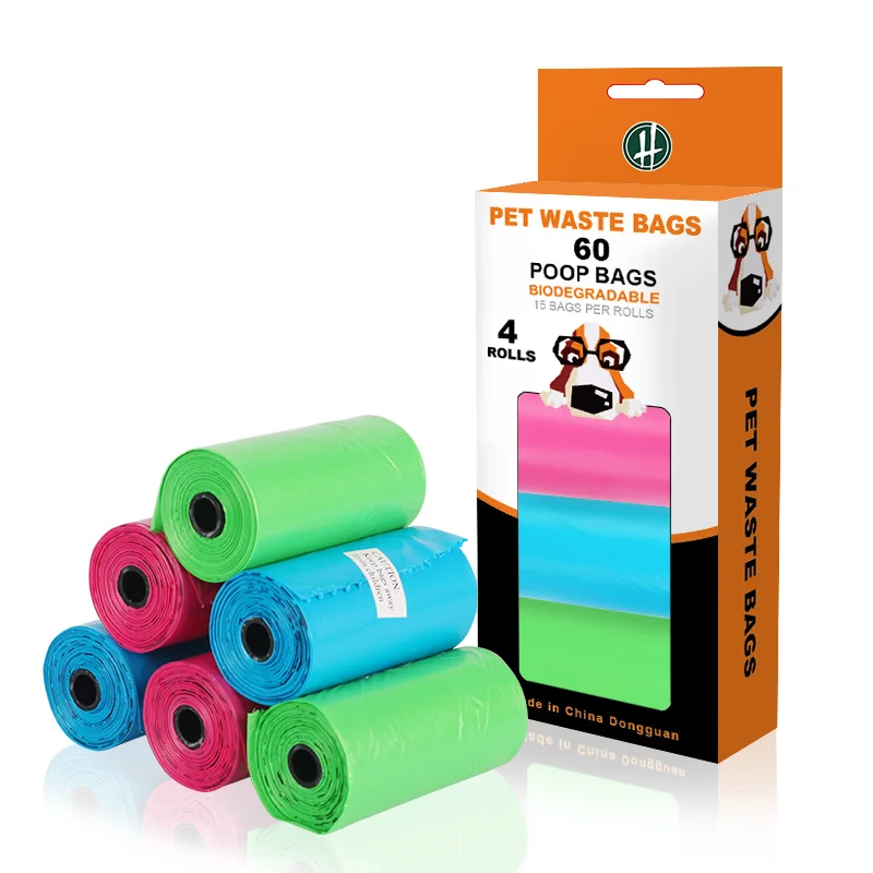 

Custom Disposable 100% Biodegradable Pet Waste Dog Poop Bag, Customized color