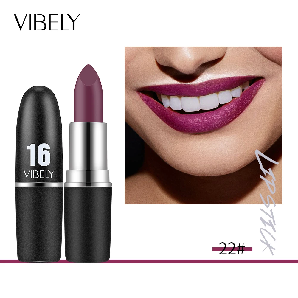 

VIBELY Multi-Colored Waterproof Matte Lip Stick Lipgloss Long Lasting Moisturizing LipStick for Women