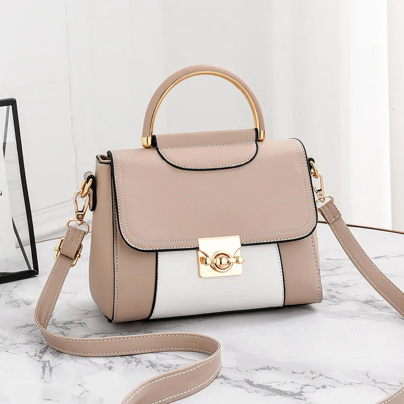 

New Retro Womens Solid Satchel PU Crossbody Bags Messenger Shoulder Zipper Bag Handbag