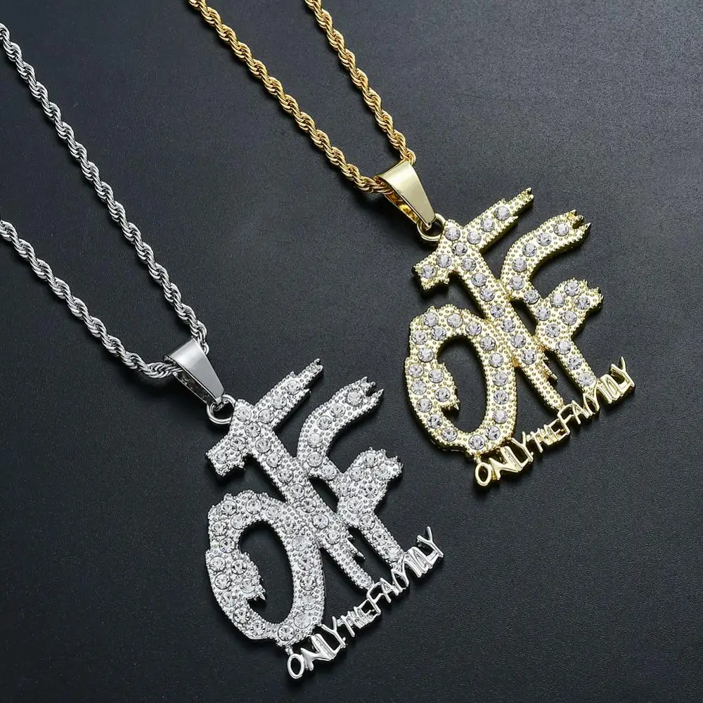 N339 Men's Iced Out Pendant Necklace Fashion Jewelry HIP HOP BLING BLING