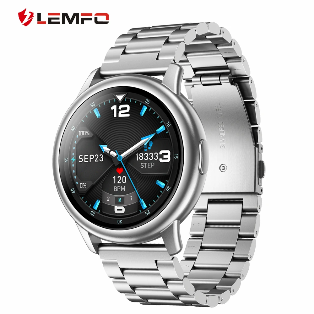 

LEMFO LF28 1.28 TFT Smartwatch IP68 Waterproof Heart Rate Monitor Sport Smart Watch Men For Android IOS 30 Days Standby 2020