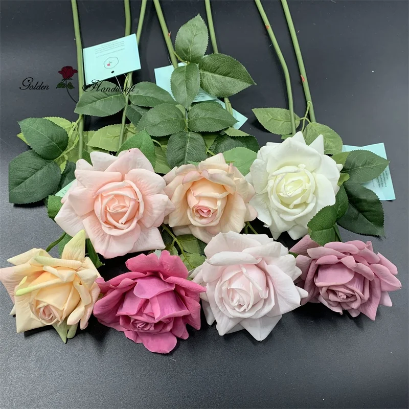 

QSLH-WR030 Wholesale High Quality Real Touch Latex Rose For Wedding Decoration