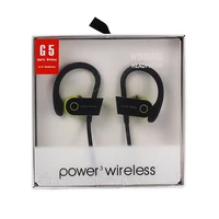 

G5 Sports Running In-Ear Wireless Earphone Stereo Earbuds Ear Hook Headset Earphones Wireless with Mic for iPhone